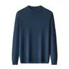 Men's Sweaters Thick Wool Sweater Men Winter Turtleneck Fashion Blue Top Clothes Mens Pullover Clothing Luxury Long Sleeve Black Knitted