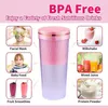 1pc 휴대용 블렌더, USB 충전식, 1 터치 미니 블렌더, BPA 무료 재료로 만든 1 개의 터치 미니 블렌더, 주방, 여행 및 스포츠 용 휴대용 개인 크기 블렌더