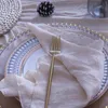 Serviette de table NP013A vente en gros lavable 10 pcs/lot mariage 40 cm * 40 cm poussiéreux rose vert ivoire 100% coton étamine gaze serviette de table 230925