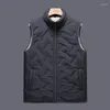 Men's Vests Vest Jacket Coat Zipper Sleeveless Puffer Jackets Oversized Fleece Fashion Casual Thickened Men Coats Warm Winter