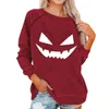 Women's Hoodies Sweatshirt Women Casual Fashion Halloween Print Long Sleeve Sweatshirts Europe And America Pullover Top Roupas Para Mulheres