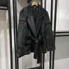 Giacche da donna 2023 Cappotto da giacca decorato con cintura classica tranciata alla moda retrò da donna autunno 2023