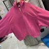 Giacche da uomo Vetements lavati Rosa Cerniera oversize per uomo Donna Patchwork di qualità 230923