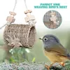 Other Bird Supplies Nesting Box Parrot Hand Woven Breeding Nest Toy Breathable For Homes Offices Porches And Trees