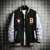 Chaquetas para hombres Supzoom Nueva llegada Carta Manga costilla Algodón Moda Solo pecho Casual Bomber Chaqueta de béisbol Chaqueta de punto suelta L230925