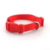 Hundehalsbänder Nylon verstellbares Halsband Heavy Duty Clip Schnalle Haustier für kleine mittelgroße Hunde Chihuahua Rot Schwarz Blau