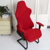 Stolomslag 1 Set Gaming Chair Cover Spandex Office -stol Täck Elastiska fåtöljstolskydd för datorstolar Slipcovers Housse de Chaise 230925