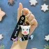 Anime Cartoon Ghost Blade Keychain Charcoal 3D Doll Nyckelring pojkarnas bilväska hänge