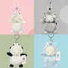 Schattige kleine schaap pluche sleutelhanger paar pop auto hanger schattige transformatie kleine schaap hanger boekentas