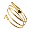Party Barcelets Punk Fashion Coiled Snake Spiral Överarm manschett Armband Bangle Armband Men smycken för kvinnor GC1488318I
