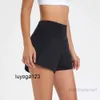 lulu Shorts ensembles de tenue de yoga Femmes Sport Hotty Hot Casual Fitness Yoga Leggings Lady Girl Workout Gym Sous-vêtements en cours d'exécution avec poche zippée sur le dos NAZFH