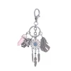 Key Rings Dream Catcher Feather Keychain Hamsa Hand Fatima Hexagonal Prism Chakra Natural Stone Crystal Pendant Keyring Retro Chain Dr DHA0U