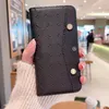 مصمم أزياء محافظ الحالات الهاتفية لـ iPhone 15 15pro 15plus 14 14pro 14plus 13 12 11 Pro Max Max Lychee Leather Card Cover Pocket Luxury Speel Cover