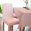 Chair Covers Spring Flower Peach Blossom Pink Cherry Blossoms Cover Dining Spandex Stretch Seat Home Office Desk Case Set