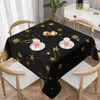 Nappe de Table en Polyester, motif abstrait soleil, imprimé lune et étoiles, belle couverture de protection pour salle à manger