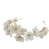 Hair Clips Charm Flower Wreath Crown HeadBand Bride Bridesmaid Po Taking Headwear Environmental Protection Wedding Accessories