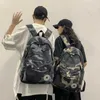 Schooltas Vrouwelijke Koreaanse Versie Middelbare School Student Harajuku Ulzzang Junior High School Student Camouflage Rugzak Mannelijke Trendy Ins Stijl Rugzak 230815