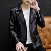 Men's Fur Jacket European Station Autumn Trend Lapel Handsome Leather Youth Korean Version Of Self-cultivation Motorcycle Clo