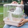 Diğer Pet Malzemeleri Hamster Lüks Küçük Ülke Doublestorey Villa Dışarı Kafes Tahıl Talaş Banyosu Kum Temel 230925