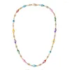 Collier ras du cou géométrique circulaire, accessoires colorés à l'huile, chaînes en acier inoxydable pour femmes, Couple, bijoux africains, vente en gros