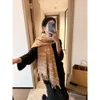 Damen-Designer-Schal, modische Marke, Schals, Pashmina-Schals, Schal, plissiert, Geburtstagsgeschenk, einfach zu kombinieren, weicher Griff, Größe 180 x 65 cm