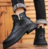 Boot Men Ankle Combat Platform Vintage Brown Casual Martin Booties Designer Lace-up Zip Low Heel Rubber Outsole Boots Ou 7947 ies s