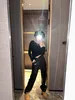 Spodnie damskie Pu skóra niska talia czarne spodnie kobiety szczupły hipster High Street Hip Pop Style Długie spodnie Trend