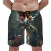 Shorts masculinos verão prancha surf retratos incríveis dapper gráfico praia calças curtas havaí troncos de secagem rápida plus size