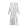 Women's Sleepwear Long-sleeved Sleeping Dress Spring/autumn Retro Court Style Princess Lace V-neck Cotton Long Pajamas Solid Color Pyjamas