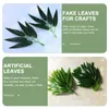 Decorative Flowers 30 Pcs Artificial Plants Flower Arranging Leaves Fake Crafts Tape Ornaments Decors Bamboo