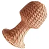 Borse portaoggetti Espositore per cappelli Supporto in rattan Porta cappelli per testa di manichino da salone Espositori per negozi Cappelli