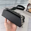 Diseñador para mujer Mini 16 cm Bolsa de maquillaje Caja Sacoche Clamshell Hardware plateado plisado Hebilla metálica Bolso de lujo Correa ancha para el hombro Bolsas cruzadas Caja de almacenamiento