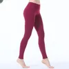 LU-3027 Pantaloni da yoga da donna in tinta unita a vita alta Pantaloni da allenamento sportivi con elastico