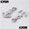 Charms hela SalekUpla Metal Nautical Infinity Anchor DIY Jewelry Handmade Pendant för 21x41mm 30 stycken C5246 Drop Leverans Findings DH5LW