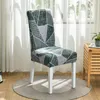 Chair Covers 1pc Spandex Elastic Dining Slipcovers Modern Printing Removable Anti-dirty Kitchen Seat Case Stretch Cover For Home