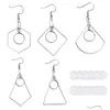 Dangle Chandelier 12Mm Inner Size Steel Color Geometric Charm Stainless Earring Hook Base Settings For Diy Jewelry Making Drop Deliver Dhqbv