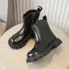 Stiefel 2023 Neue Mädchen Schwarz Rutschfeste Kinder Mode Vielseitige Weiche Britannien Stil Coole Prinzessin Kurze PU Frühling Herbst Junge 230926