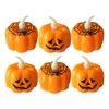 Halloween Led Rave Toy Party Decoration Luminous Pumpkin Lantern Ghost Festival Decorative LED Electronic Candle Lamp Party Props Small Night Light