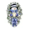 Decorazioni natalizie Ghirlanda Adesivo per porta Pupazzo di neve Parete Finestra Decorazione natalizia Navidad Decalchristmas Drop Delivery Home Garden Festi Otrbg