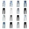 2022 Designerskie dżinsy dżinsowe moda moda zamek błyskawiczne paszcze dżinsowe spodnie retro torn fold szwy mężczyźni projekt motocyklowy chłodne szczupłe dżinsy dla kobiet 28-4