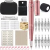 Tattoo Maschine Kits Professionelle PMU Stift Microblading Augenbrauen Lip Patrone Nadeln Permanent Make-Up Körper Kunst Liefert 230926