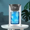 1pc 6-Speed Home Desktop Fan with Humidifier and Air Cooling - Dazzling Lights Included