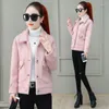 Women's Wool Plaid Mink Velvet Jacket Women 2023 Korean Wild Blend Coat Spring Autumn Ladies Loose Short Woolen Outwear W17