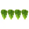 Party Decoration 4 Pcs Fake Vegetables Kitchen Cabinet Decor False Lettuce Leaf Model Simulation Pu Food Shop