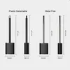 Toilet Brushes Holders Long Handle Detachable Toilet Brush Luxury Black Metal or Plastic Pole Toilet Brush with Holder Bathroom No Dead Corners Cleaner 230926