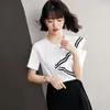 Camisetas femininas moda fora do ombro branco camiseta verão feminino design coreano nicho tops
