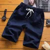 Herren Shorts Sommer Mode Herren Leinen Männer Baumwolle Strand Kurze Wilde Freizeit Lose Feste Ladung Für Sweatshorts Outfits