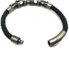 Bracelet Locomotive Chaîne Bracelet Punk Rock Style En Acier Inoxydable Moto Biker PU Bracelets En Cuir Pour Hommes Drop Livraison Bijoux Dhgyl