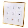 Quadros Decoração doméstica Jiugongge Po Frame Home Picture Holder Office Desktop Plástico