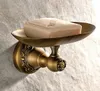 Soap Dishes Antique Brass Beautiful Pattern Carved Art Flower Wall Mounted Bathroom Accessory Soap Dish Holder aba459 230926